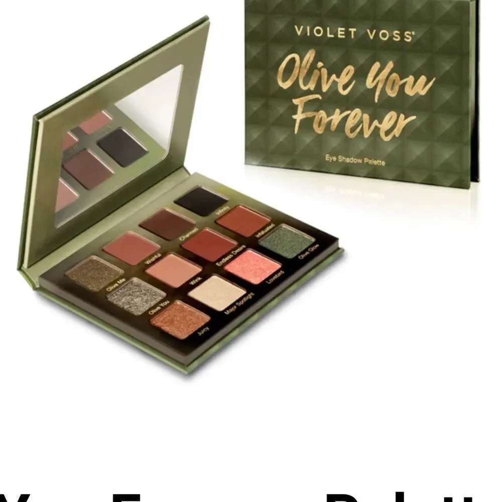 Violet Voss Olive You Forever eye shadow palette 12 shades shimmer+matte